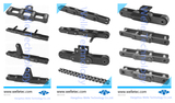Narrow & Wide Series of Welded Curved Conveyor Chains, with Attachment Parts, Customized