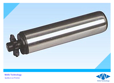 Double sprocket accumulation roller