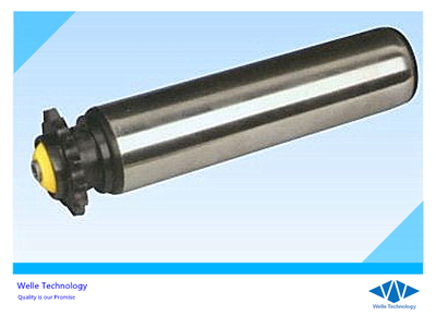 Single sprocket accumulation roller