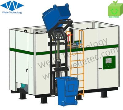 Organic waste treatment equipment 5T Capa- GreenBox