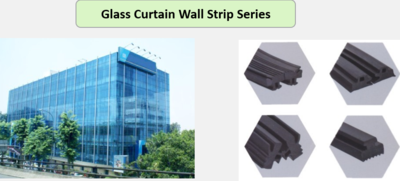 Extrusion Rubber -Glass Curtain Wall Strip Series